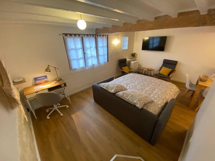 Charmant Appartement - Proche Chateau Cite 卡尔卡松 外观 照片